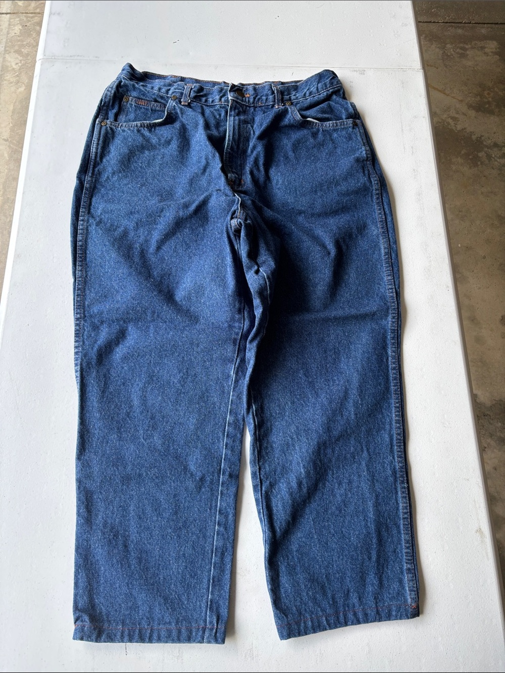 chic Women's Relaxed Fit Dark Blue Denim Jeans 20W